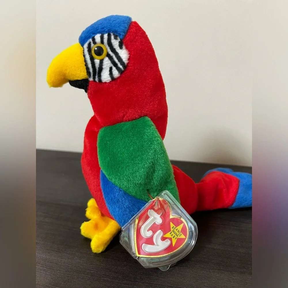 JABBER Parrot Beanie Babies- With Tag Errors
